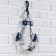 Thermometer "anchor with a chain" on the wall, 17.5 x 23 x 4.5 cm