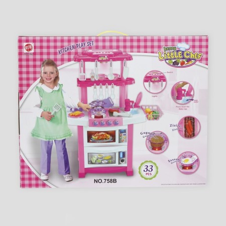 Game set "Best Kitchen" with accessories, light, sound, water from the crane, 33 objects run-7