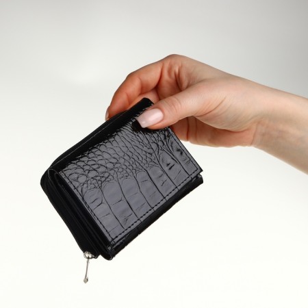 Women's wallet with lightning, Textura, black color-10