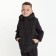 Children's vest, black color, height 122 cm