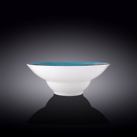 Deep plate Wilmax England Spiral, D = 25.5 cm, 1.5 L, Blue color-1