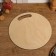 Set of boards of cutting double -sided, round, handle cut, 3 pieces