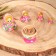 Nesting doll "rose", pink dress, 5 puppet, 10 cm