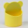 Magnetic universal stand for markers and lips "Bear" yellow 4x9x10cm