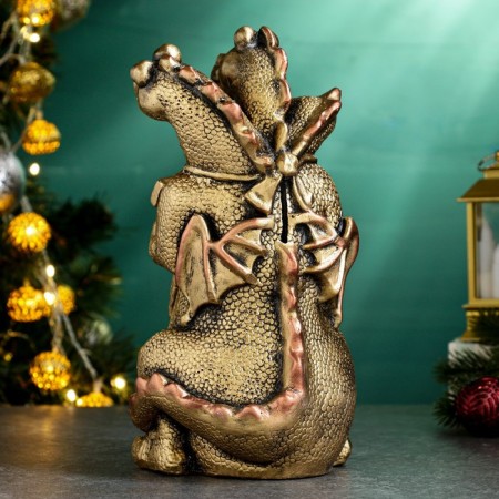 Pigger "Snake Gorynych" Gold, 19x16cm-2