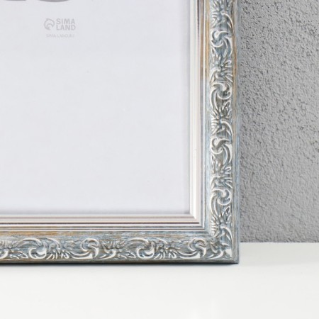 Photo frame Plastic "Vintage" 40x60 cm, frosty silver-1