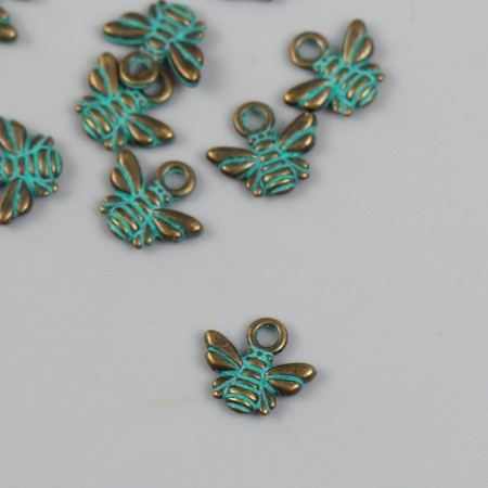 Suspension "Bee with patina" 1x1 cm