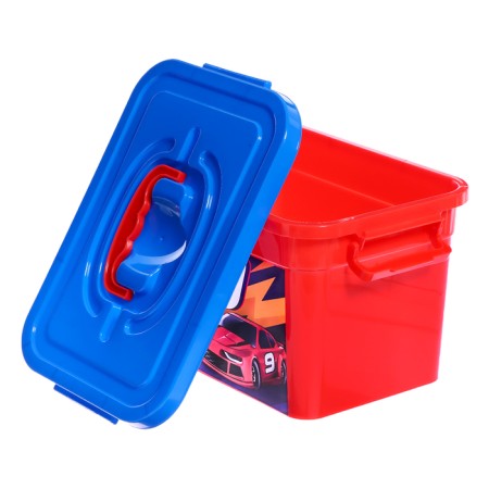 Box for storing toys "Cool cars", 6.5 liters-3