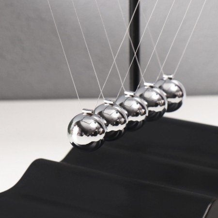 Plastic Plastic "Balls of Newton. Waterfall" Black 12.4x18.8x19.6 cm-4
