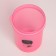 Sports shaker “I work on schedule”, pink-blue, with a bowl for protein, 500 ml