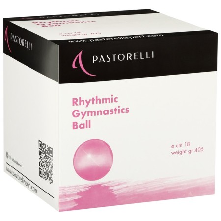 The ball for rhythmic gymnastics Pastorelli New Generation Fig, D = 18 cm, the color is red-1