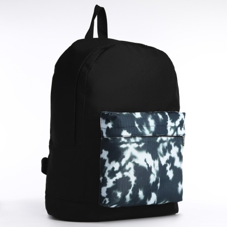 School Youth Backpack "Tidai", 33x13x37, lightning department, n/pocket, black-2