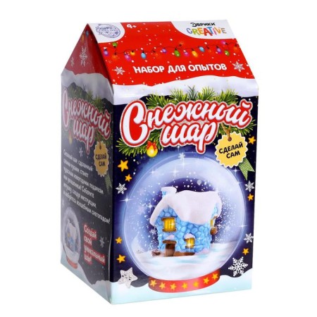 Set for experiments "Snow ball: house", diameter 8 cm-3