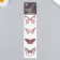 Tattoo on the body color "red butterflies" 20.8x4.7 cm