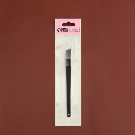 Knife for working with skin, mowed blade, 12.5 × 1 cm, black color-7