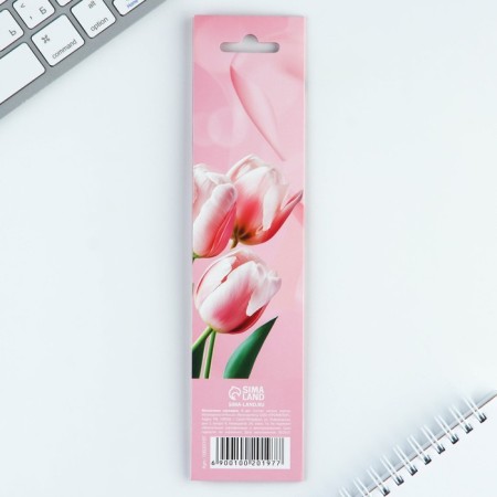 Magnetic bookmarks 4 pcs in the postcard "From March 8"-4