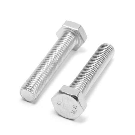 Bolt "Tundra Krep", with a hexagonal head, galvanized, Din933, M12x60 mm, 2 pcs-2