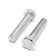 Bolt "Tundra Krep", with a hexagonal head, galvanized, Din933, M12x60 mm, 2 pcs