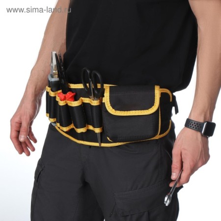 Board bag for a garden tool, on a belt, 10 pockets-6