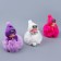 Soft toy "Doll" in a hat, on a key fob, 11 cm, color mix