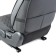 Frame caps for the front seats Car Performance, 2 pcs, alcantara, rhombus, cheese