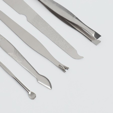 Manicure set, 8 items, in case, color mix-8