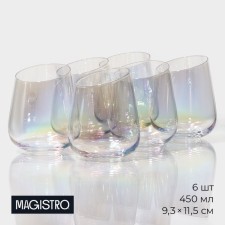 A set of glasses of glass Magistro 