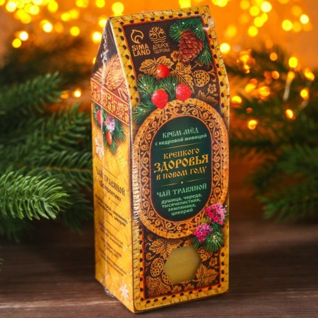 Set of "good health": herbal tea 20 g and cream-meda 120 g.-9