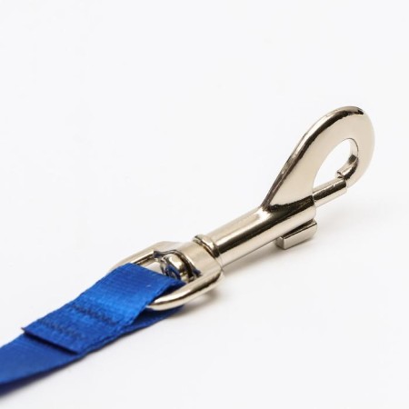 Roulette "Pigger" reflective, 3 m, up to 15 kg, cable, rubberized handle, blue-2