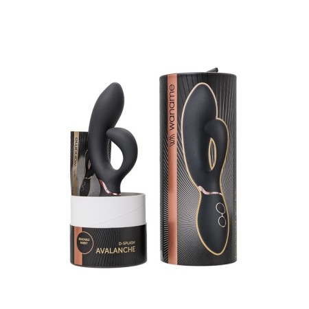 Waname D-Splash Avalanche vibrator, 20.5 cm, silicone, black color-8