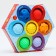 A set of developing tactile balls “Flower”, with a squeak, 7 pcs, crumb I