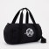 Sports bag with lightning, external pocket, suitcase holder, black color
