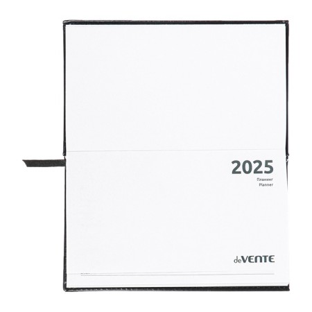 Purple dated pocket 2025, 155 x 95mm 64 sheets, Devente.Matrix, solid cover to leatherette with foam, embossing, block 70, black-3