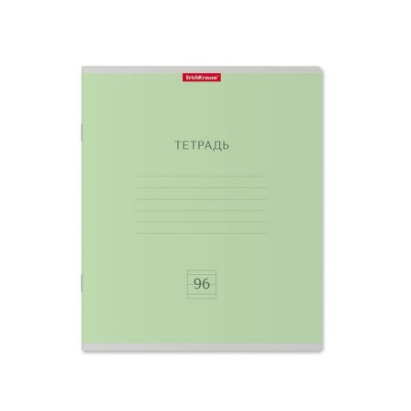 A notebook of 96 sheets in a ruler, Erichkrause "Classic", cover coated a cardboard, an offset unit, whiteness 100%, mix-3