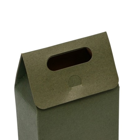 Box package with a handle, green, 15 x 10 x 6 cm-4
