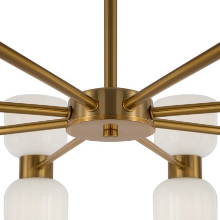 Suspended lamp 60W, 16XE27, 51x86 cm, brass-2