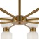 Suspended lamp 60W, 16XE27, 51x86 cm, brass