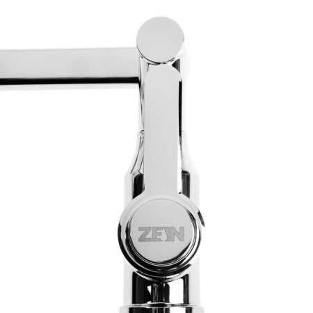 Kitchen mixer Zein Z3707, adjustable pouring 25 cm high, aerator 2 mode, chrome-9