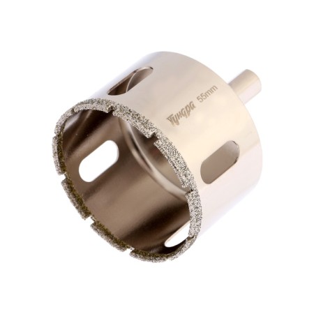 Diamond drill on glass and ceramics of the tundra, trihedral shank, 55 x 65 mm