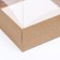 Box for cakes, craft, 14.5 x 14.5 x 17.5 cm. Confectionery packaging