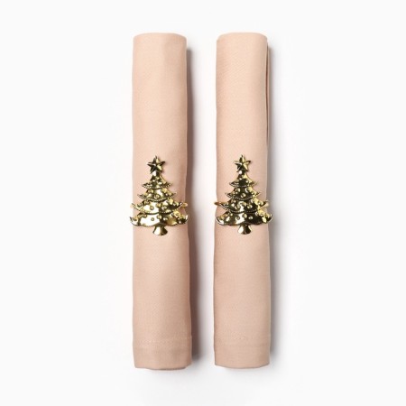 A set of napkins with a decorative. Rings Ethel Festive table 40x40 cm - 2 pcs, 100% HL-2