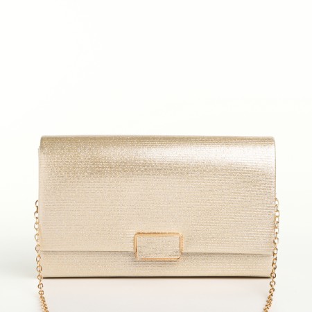 Female bag on a magnet, gold color