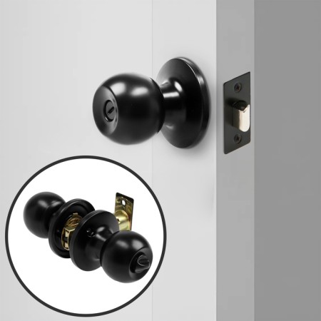 Latch 1302, with a latch, without a key, matte black color