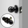 Latch 1302, with a latch, without a key, matte black color
