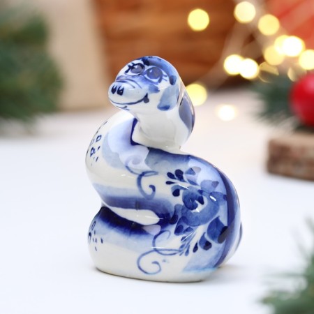 Souvenir "Snake Green", Gzhel-1