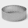 The form perforated for baking is the “Circle”, d = 6 cm, the color is silver