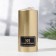 Candle - paraffin, varnished, gold metallic cylinder, 5.6 × 12 cm