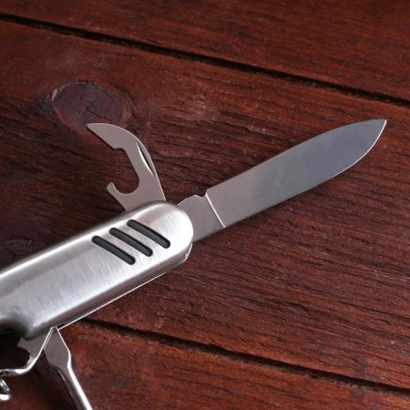 Swiss knife "Artek", 6B1, handle with notches, chrome-2