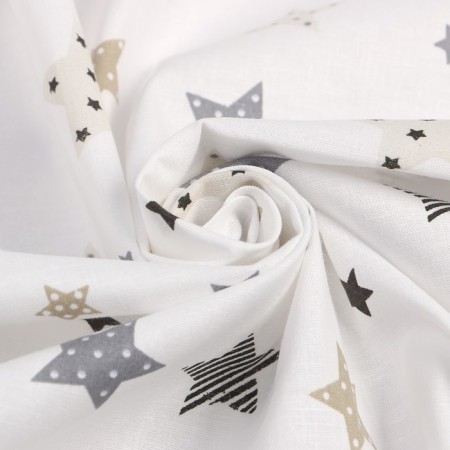 Star diapers, size 75x120 cm, calico, 140 g/m, cotton 100%-1