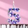 Candle for the cake "Bubbles", number "5", 10 cm, silver